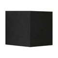 LED utevegglampe Milda kubi svart opp/ned front