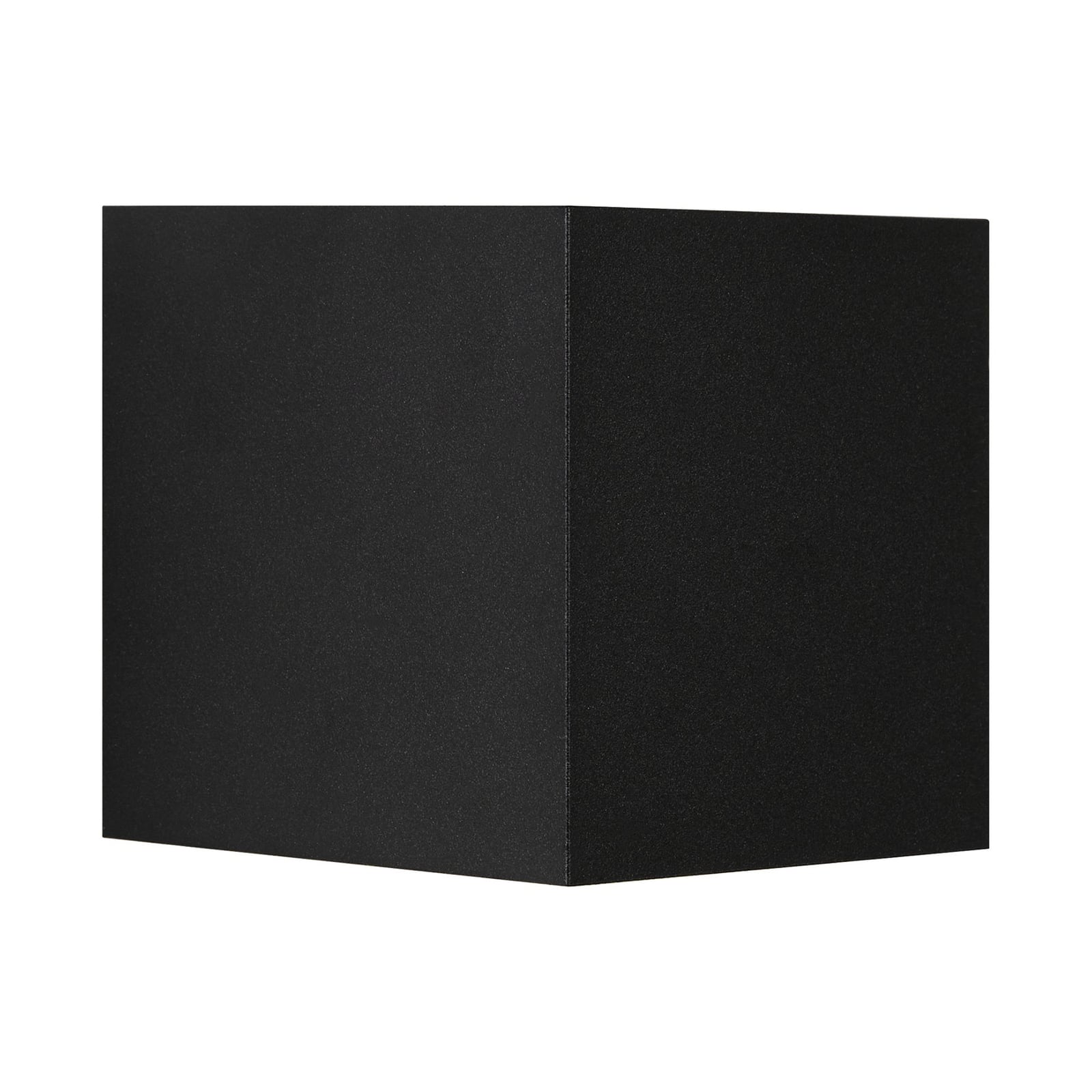 LED utevegglampe Milda kubi svart opp/ned front