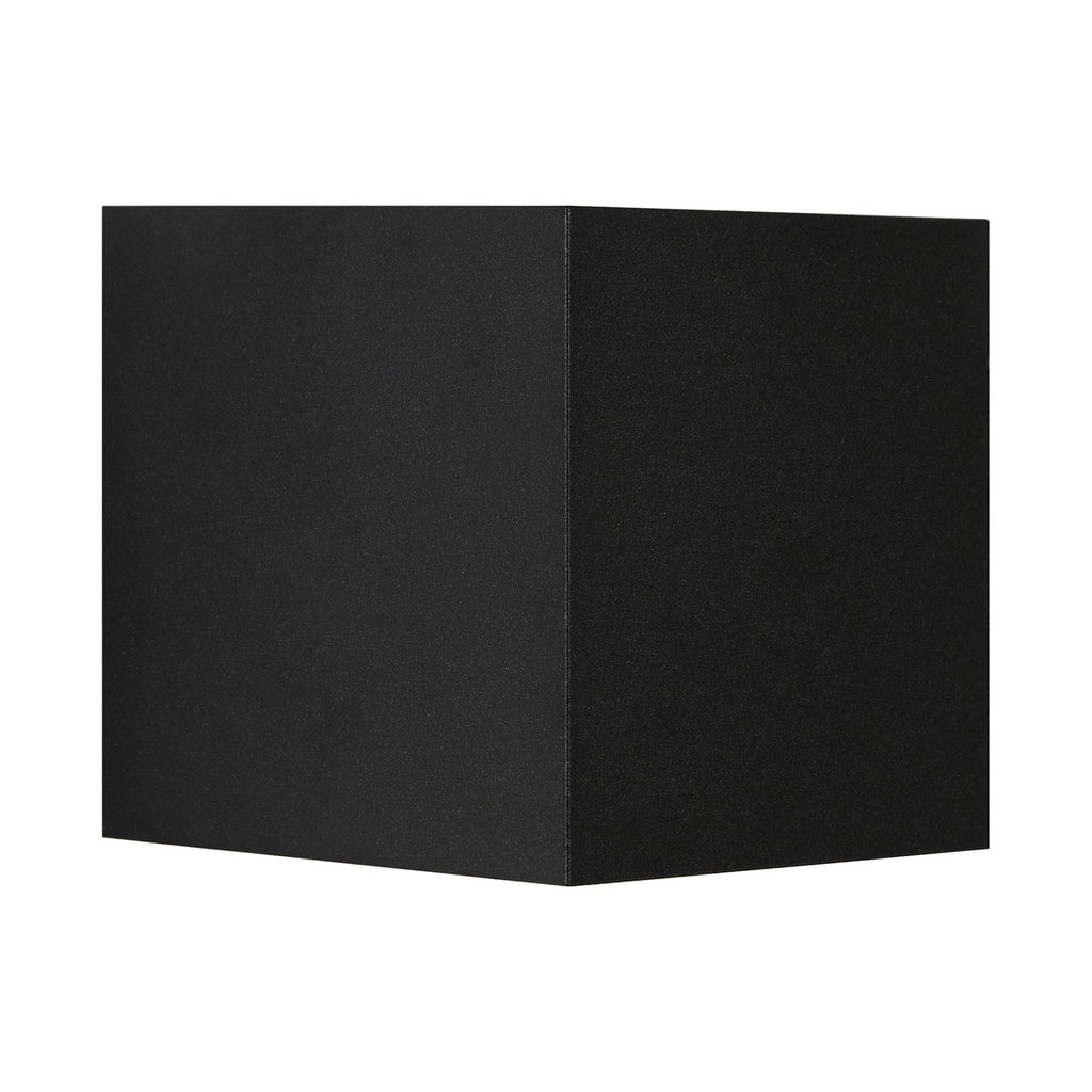 LED utevegglampe Milda kubi svart opp/ned front
