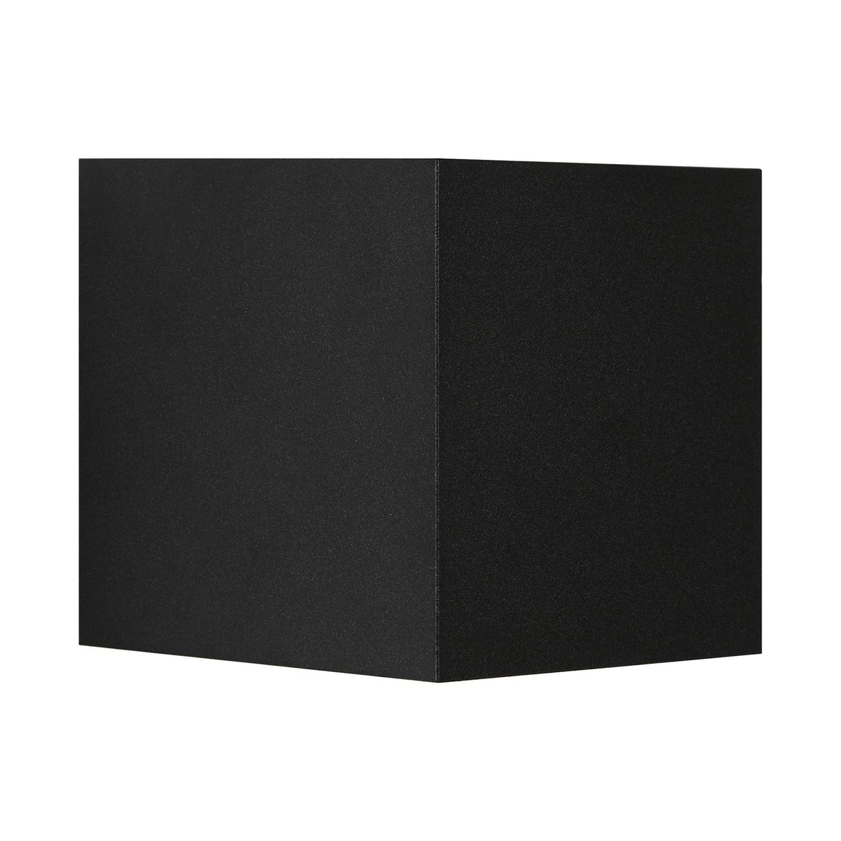 LED utevegglampe Milda kubi svart opp/ned front