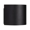 LED utevegglampe Milda opp og ned svart aluminium IP44 forfra