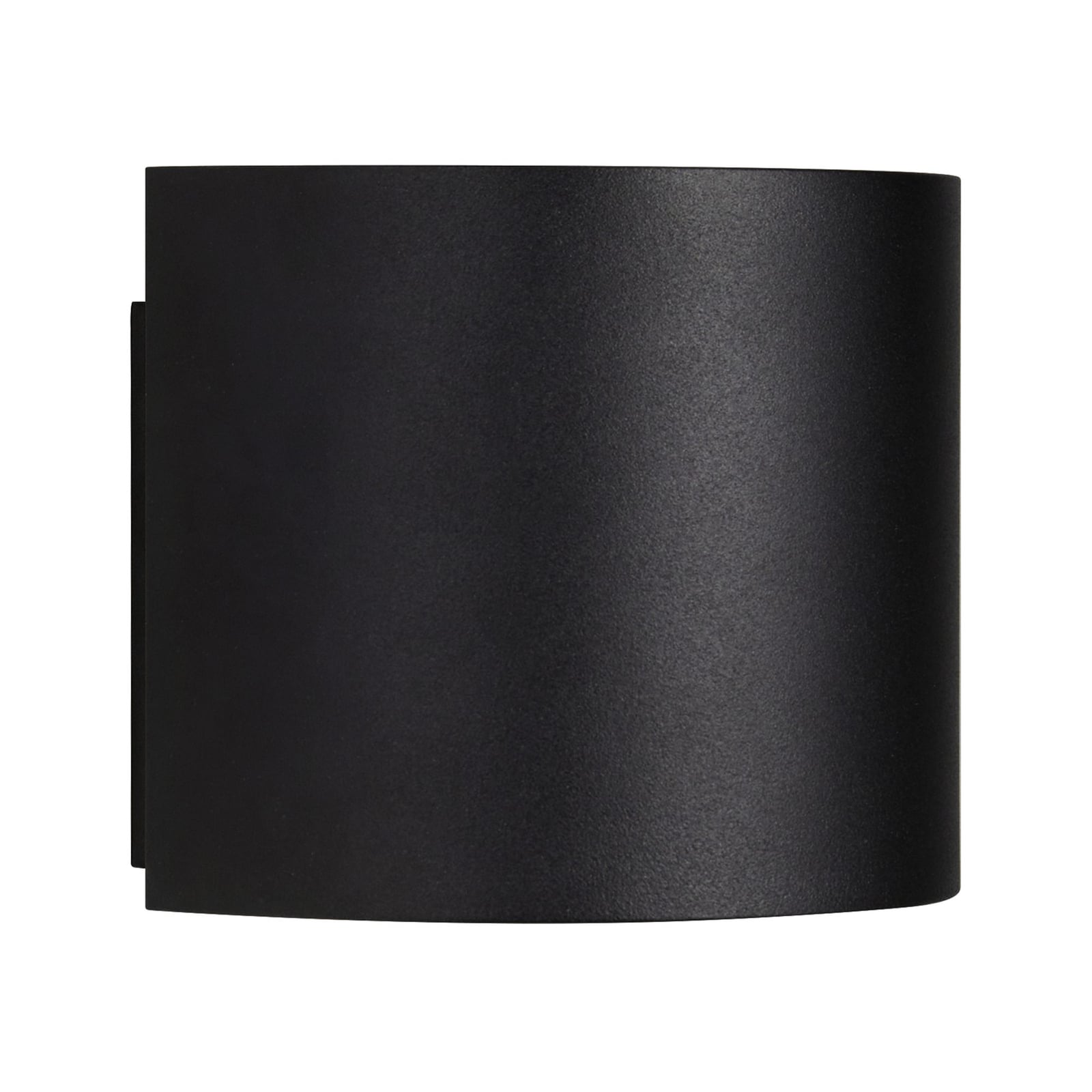 LED utevegglampe Milda opp og ned svart aluminium IP44 forfra
