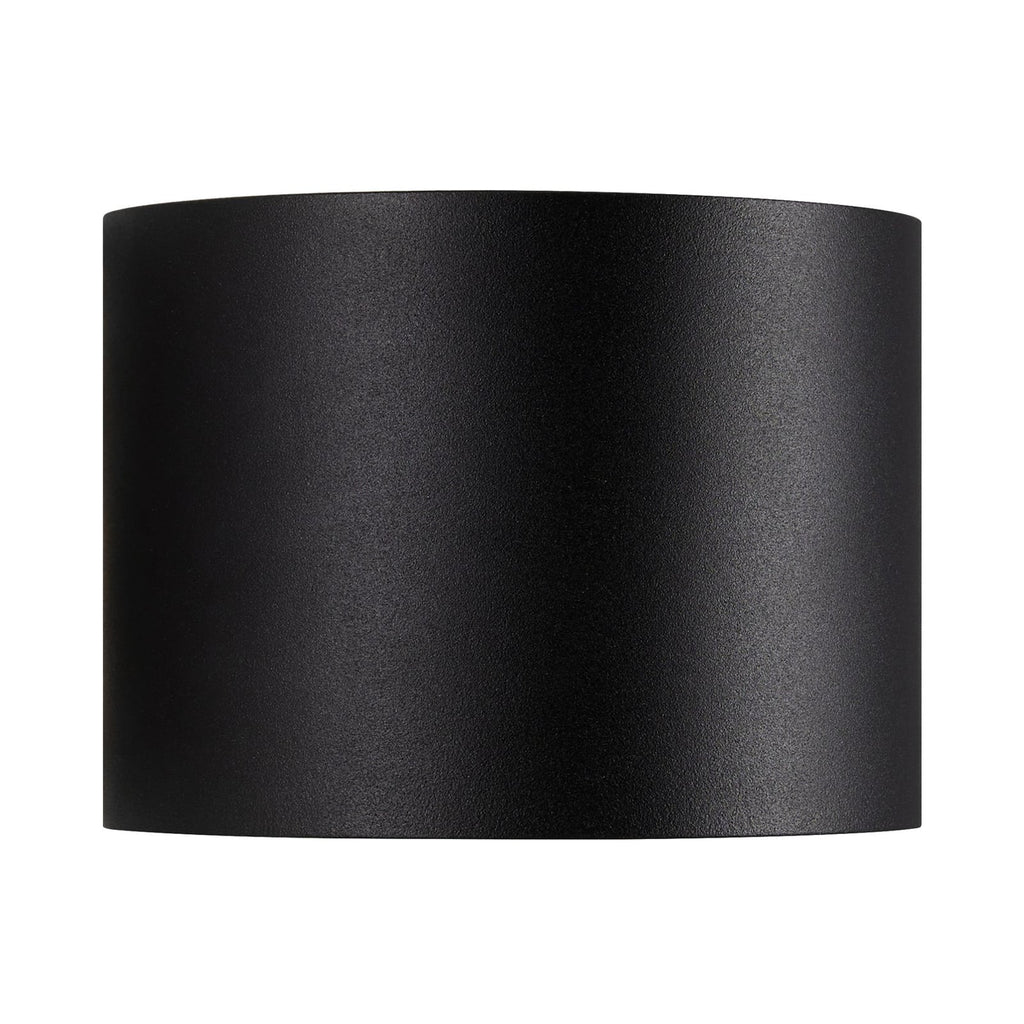 LED utevegglampe Milda opp og ned svart aluminium IP44 bakside