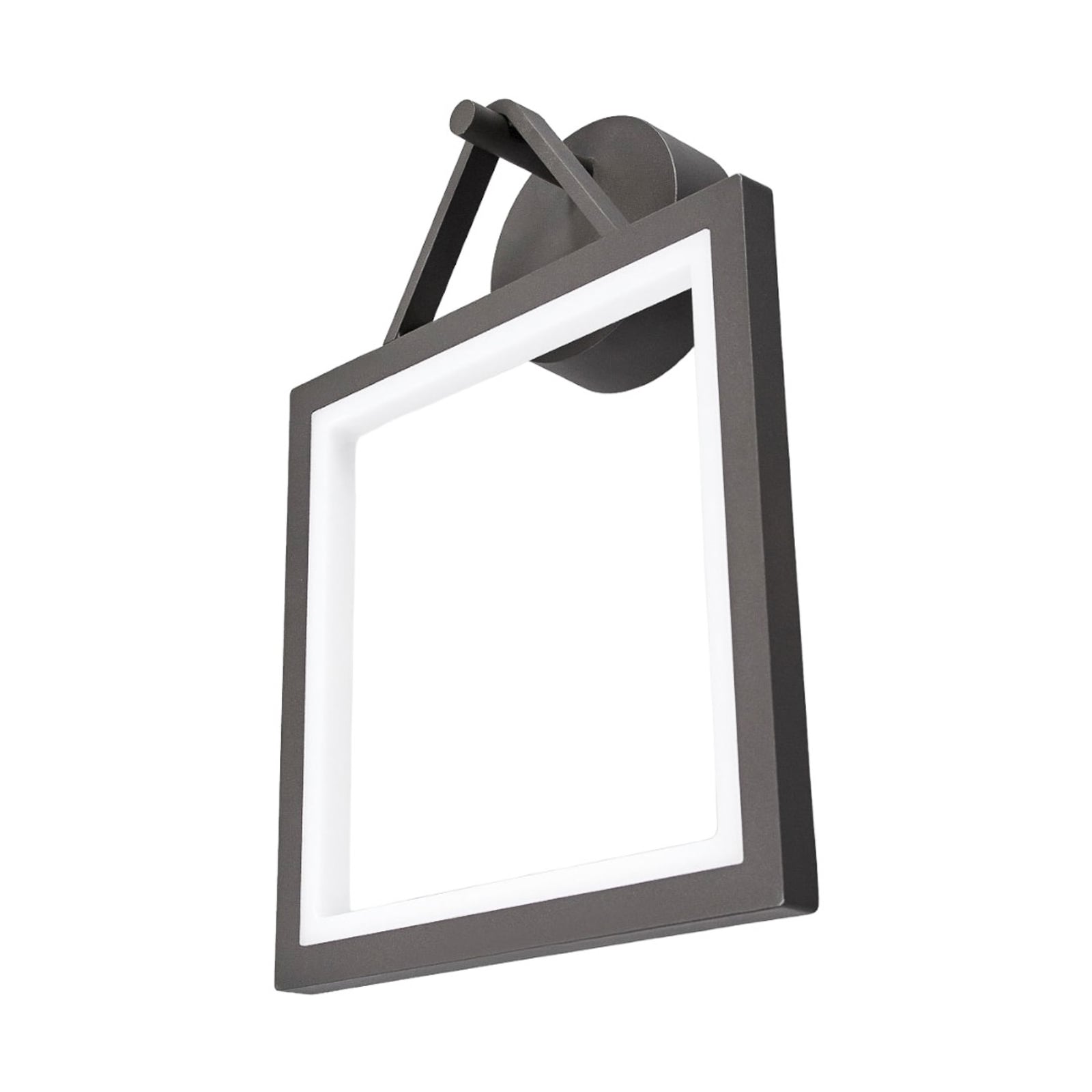 LED utevegglampe Mirco firkantet grafitt 11W IP65 lysdetalj