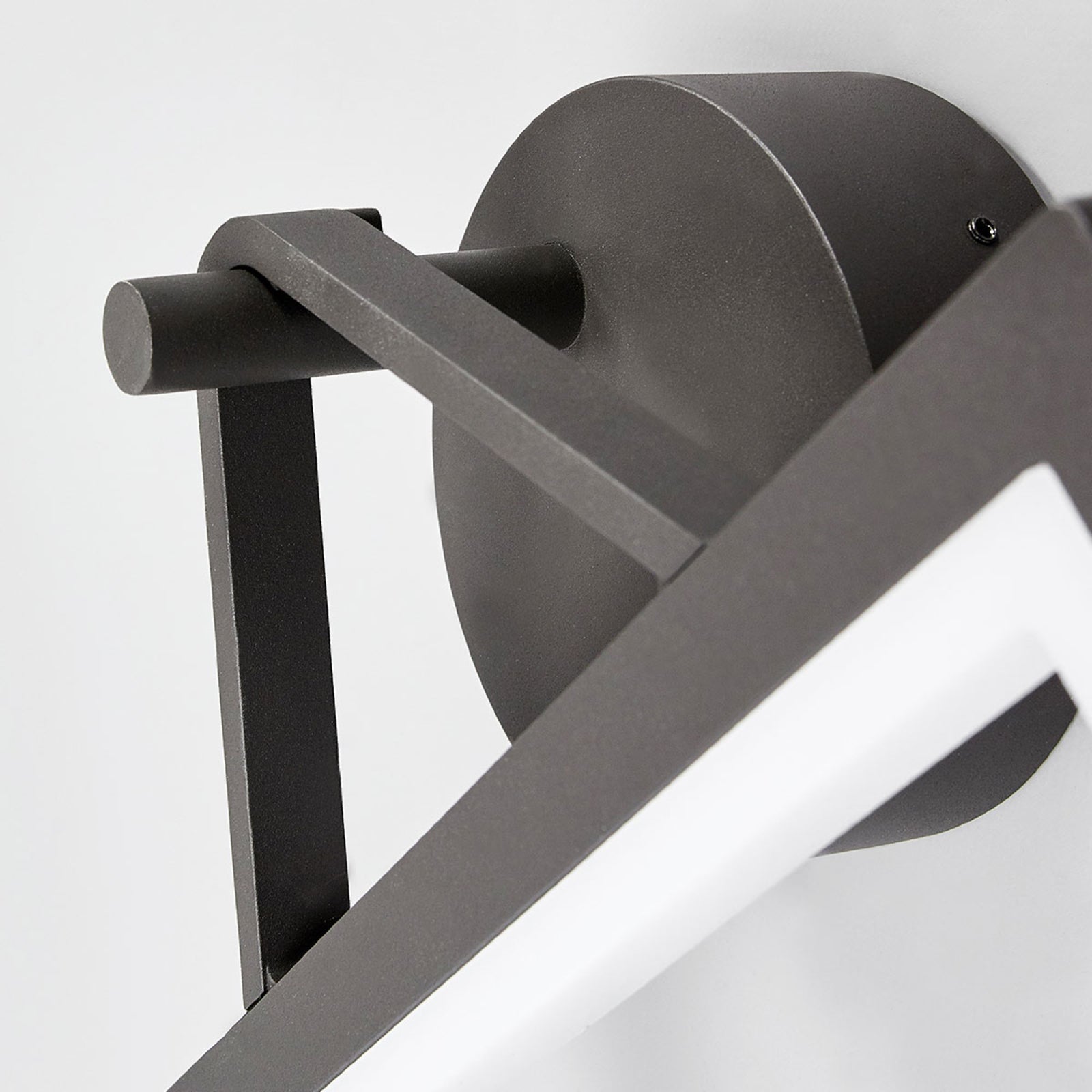 LED utevegglampe Mirco firkantet grafitt 11W IP65 rammedesign