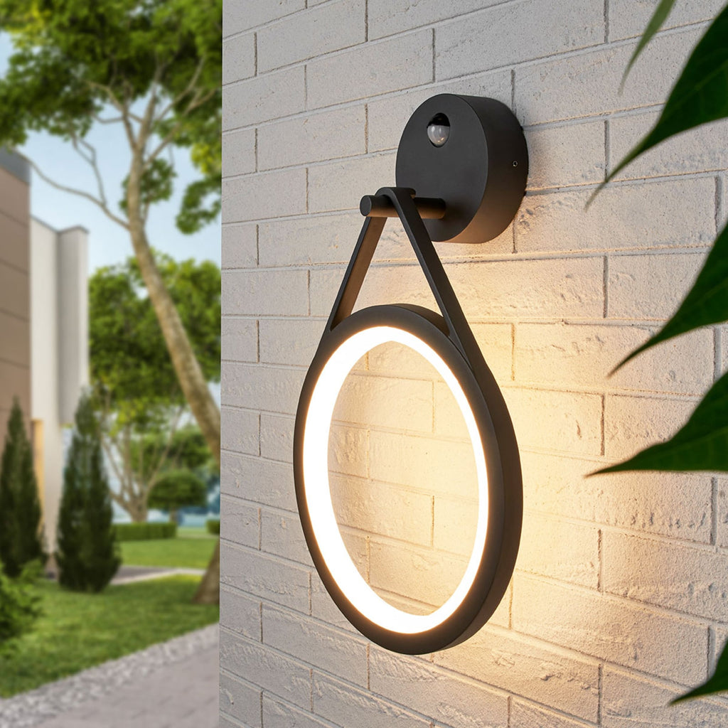 LED utevegglampe Mirco nærbilde av lys