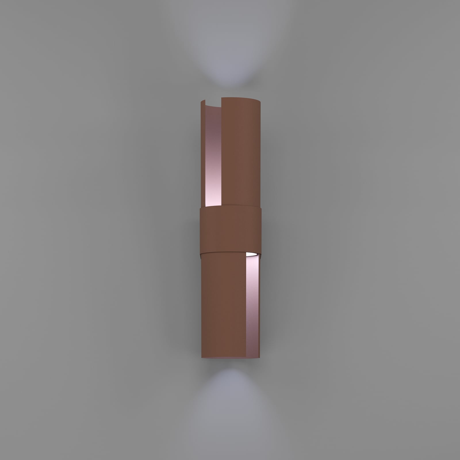 LED utevegglampe Montelauro rustfarget Ø8 cm IP44 - EGLO