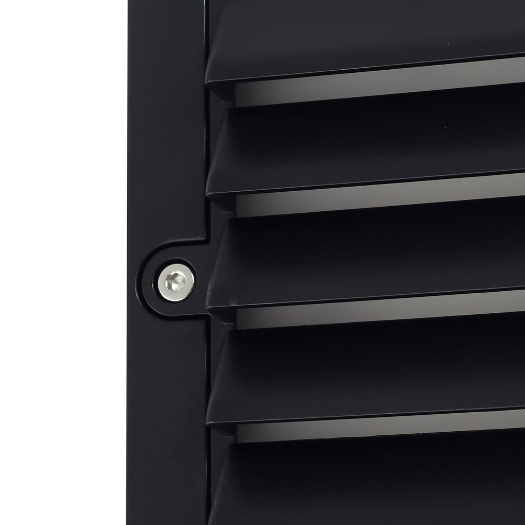 LED utevegglampe Muro svart sideprofil