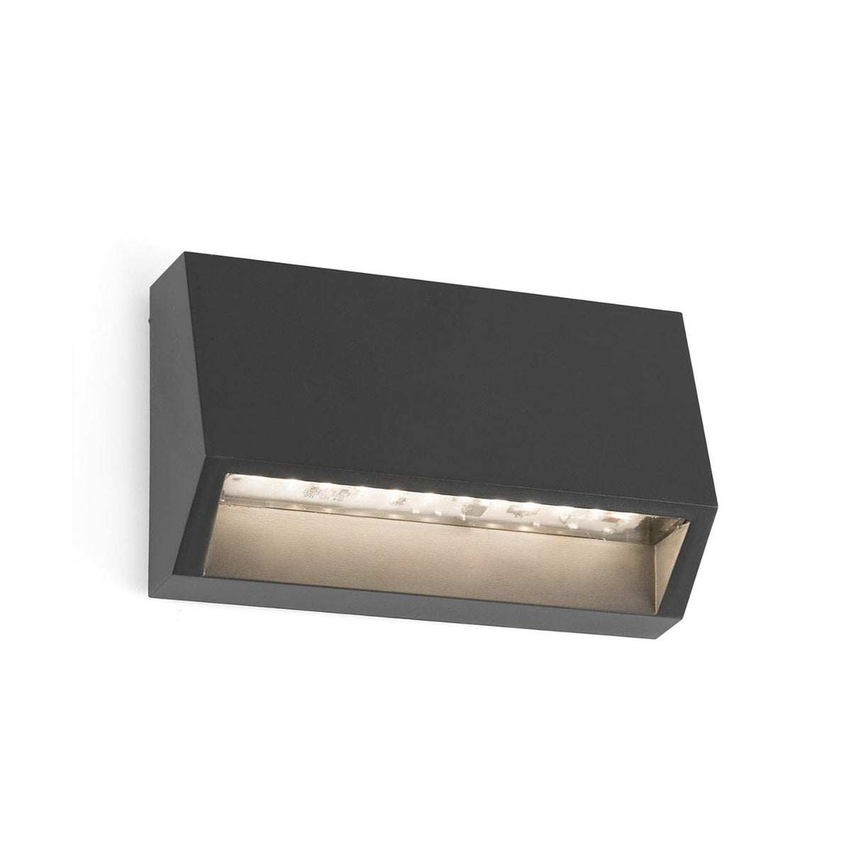 LED utevegglampe Must mørkegrå 9,6 cm IP65 forfra