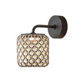 LED utevegglampe Nans A flettet skjerm forfra