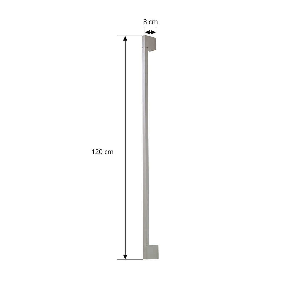 LED utevegglampe Neano steingrå aluminium 120 cm detalj