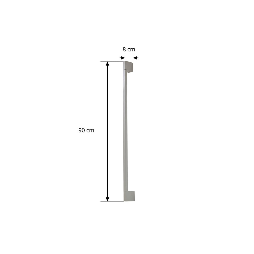 LED utevegglampe Neano steingrå aluminium 90 cm detalj