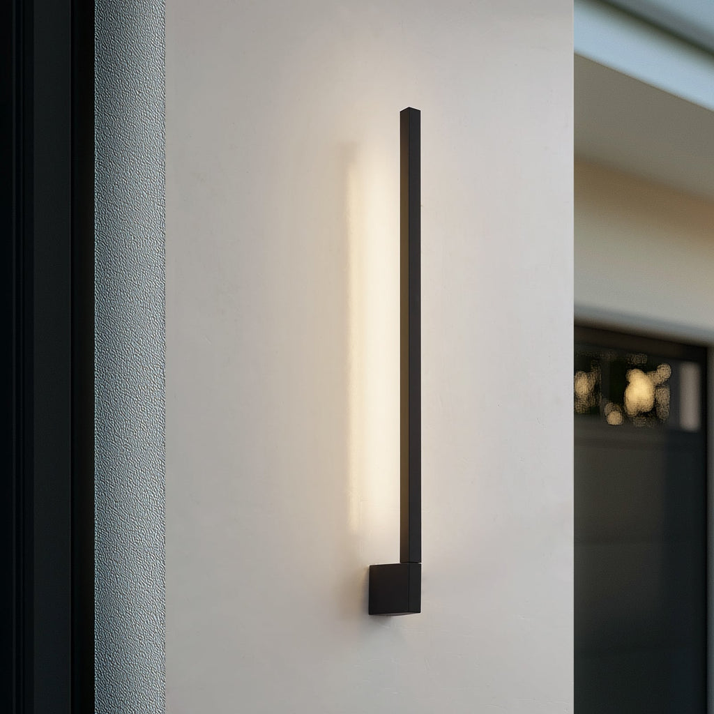 LED utevegglampe Neano svart 80 cm forfra