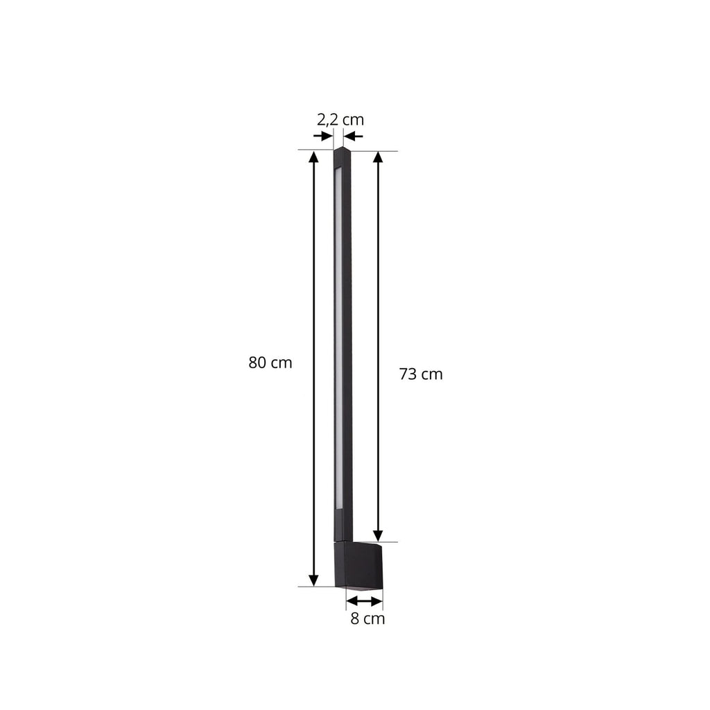 LED utevegglampe Neano svart 80 cm nærbilde