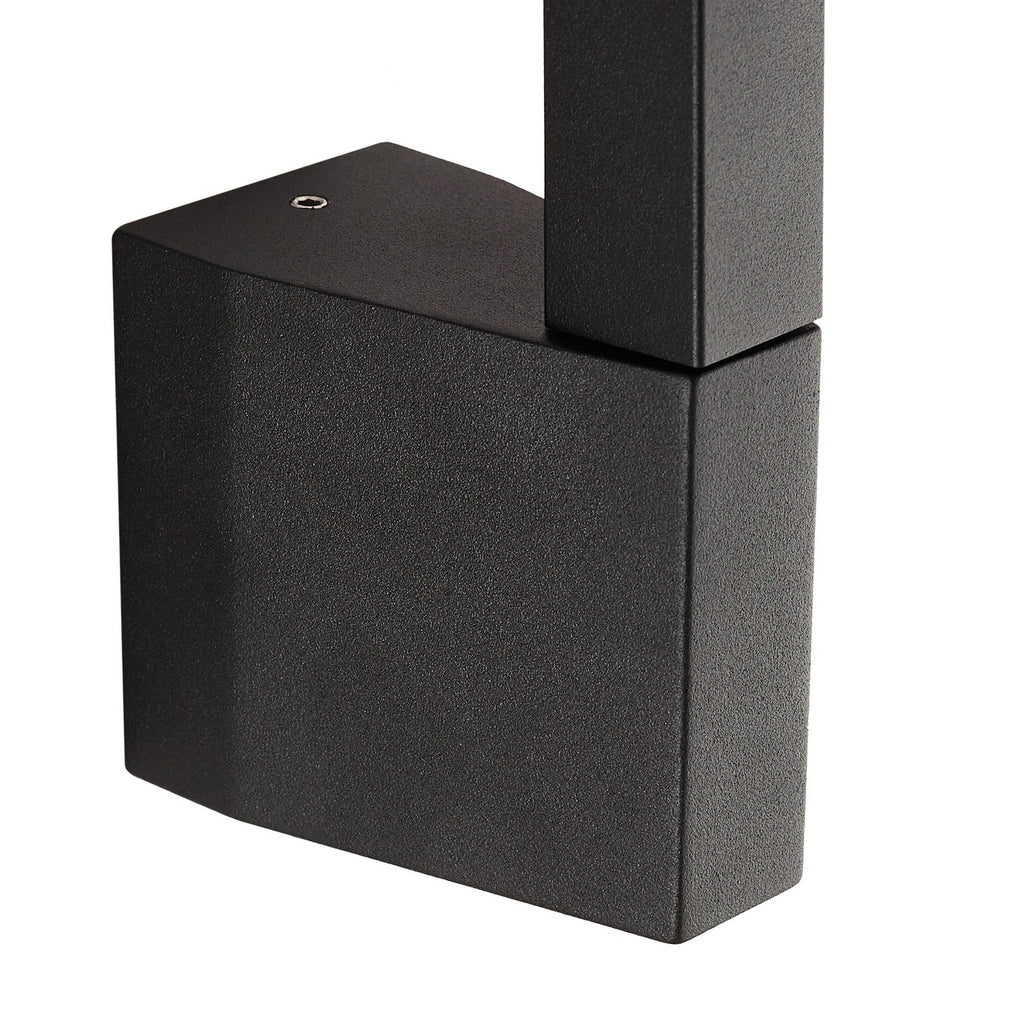 LED utevegglampe Neano svart 80 cm sideprofil