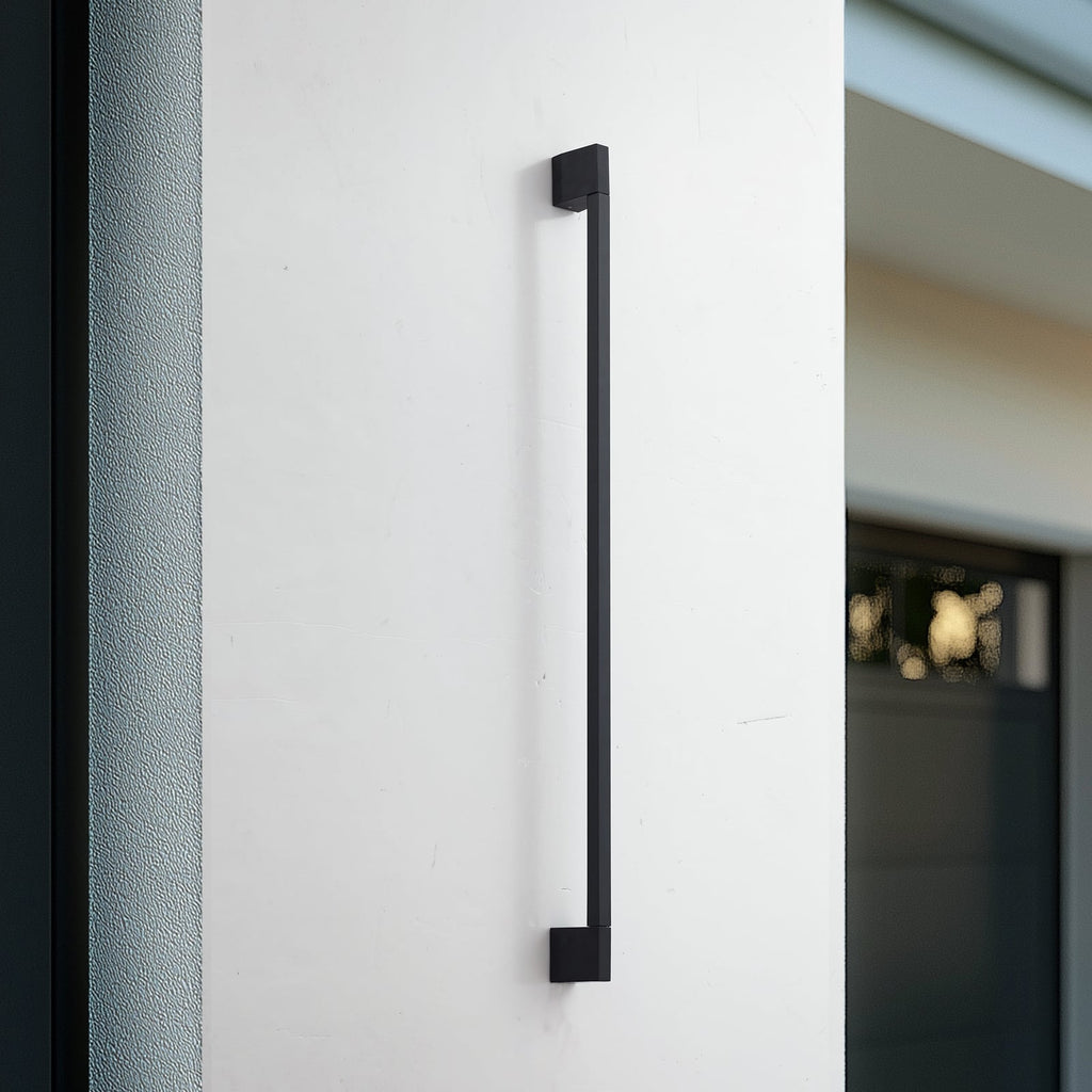 LED utevegglampe Neano svart aluminium 120 cm bakside