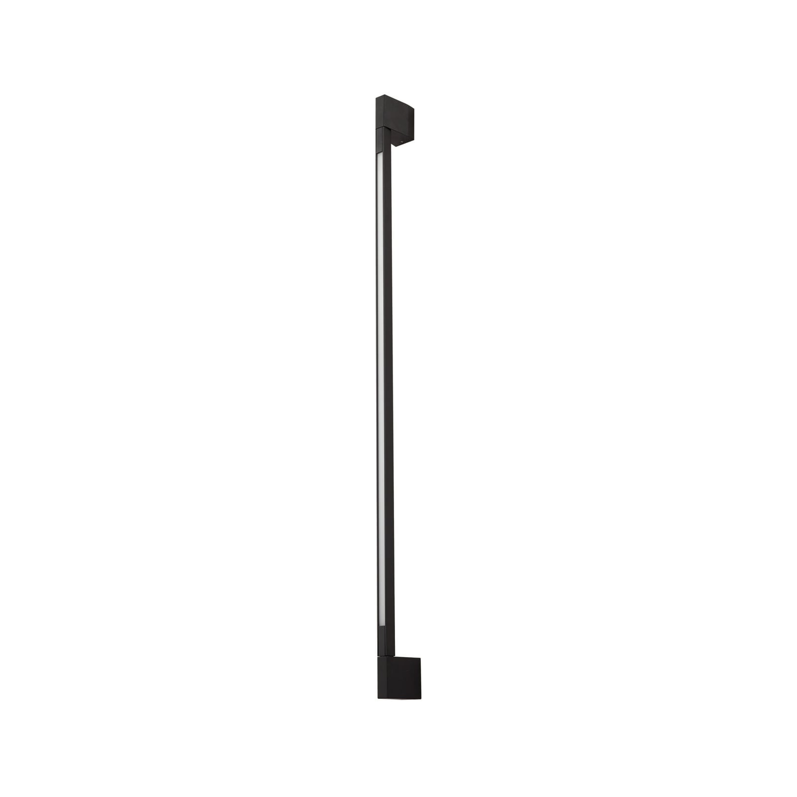 LED utevegglampe Neano svart aluminium 120 cm montert på vegg