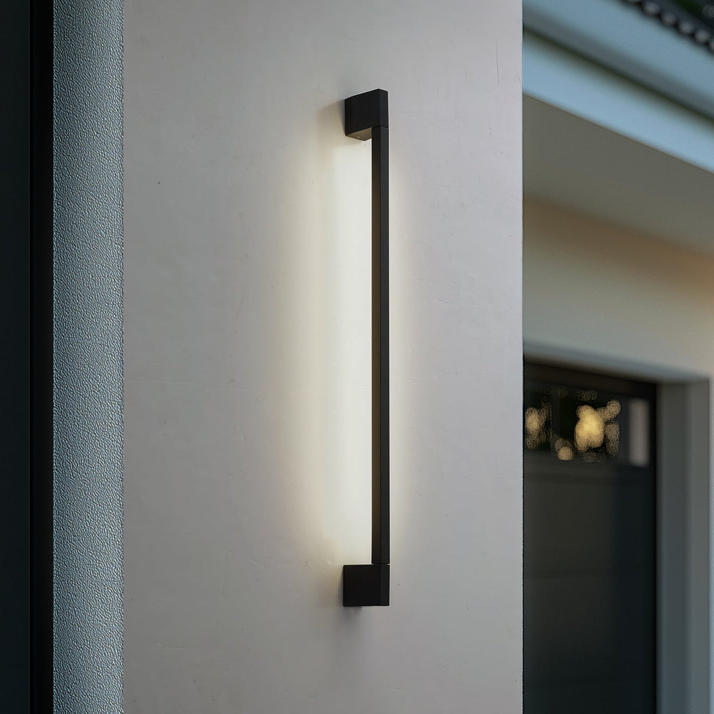 LED utevegglampe Neano svart aluminium 90 cm foran