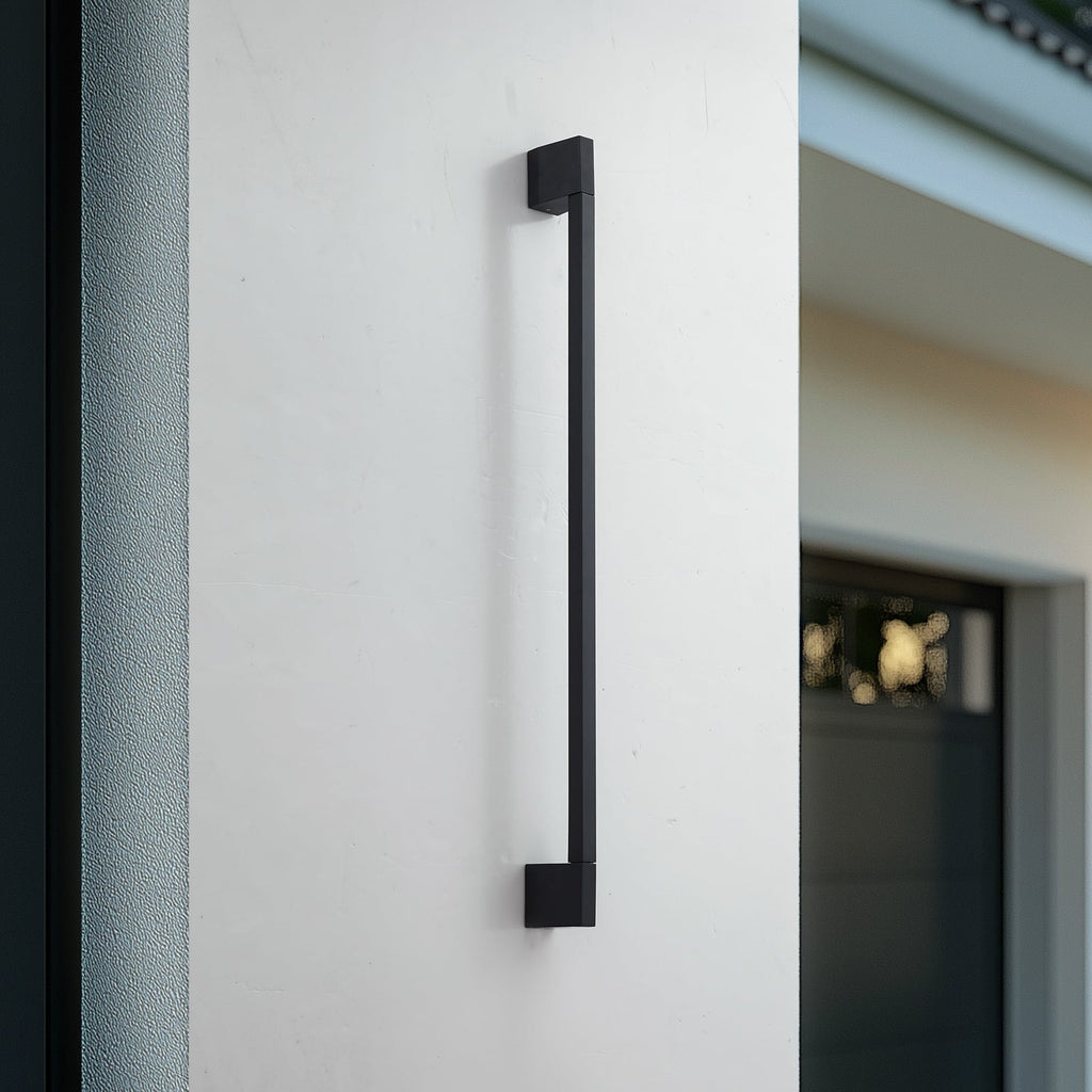 LED utevegglampe Neano svart aluminium 90 cm bakside