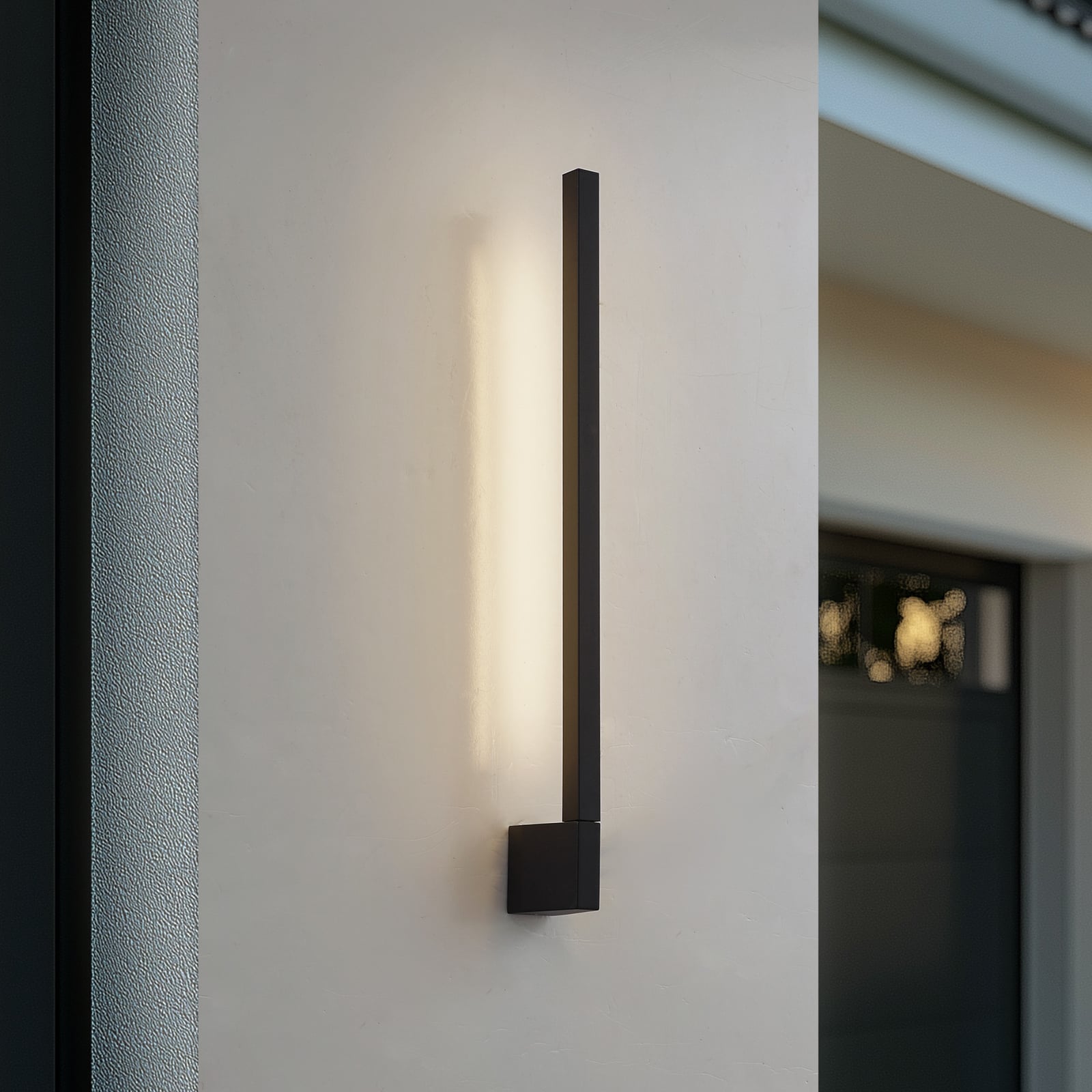 LED utevegglampe Neano svart justerbar 60 cm IP54 forfra