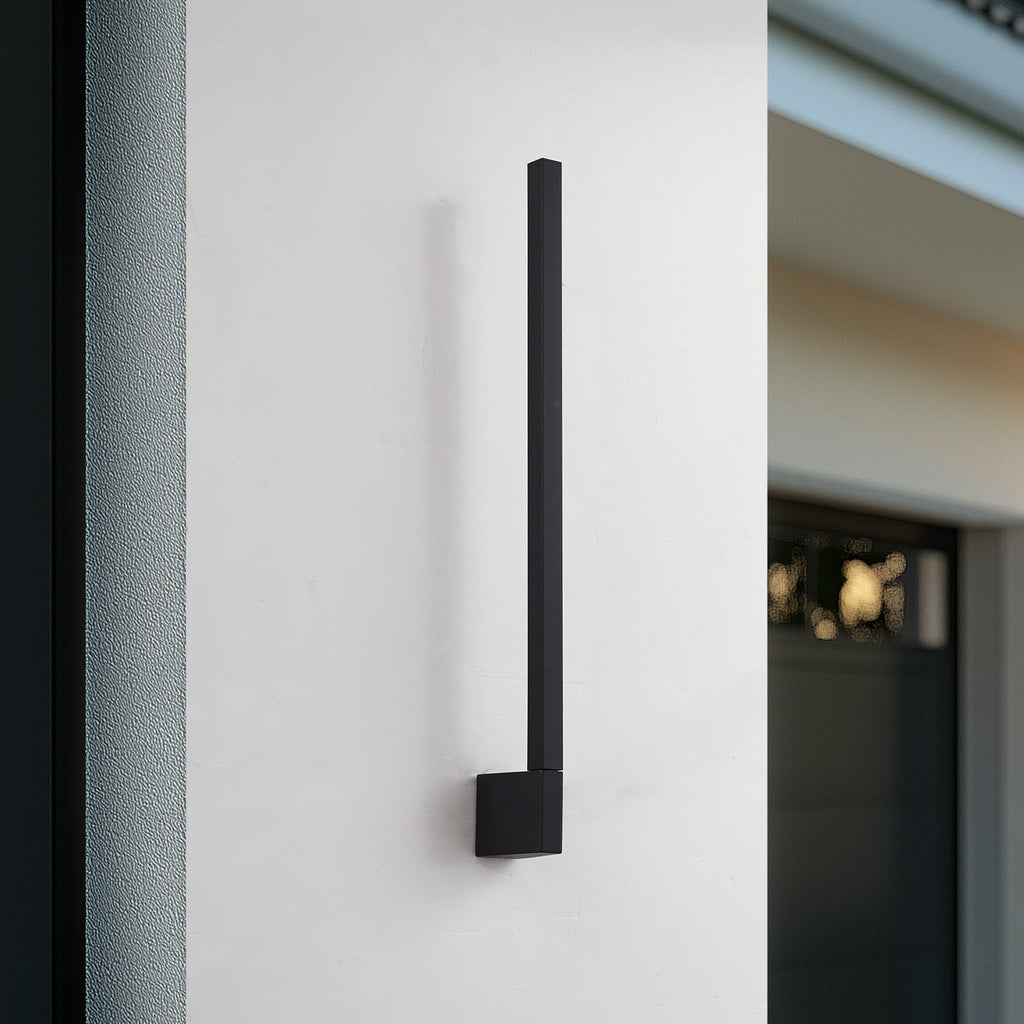 LED utevegglampe Neano svart justerbar 60 cm IP54 bakside