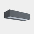 LED utevegglampe Nemesis grå justerbar fargetemperatur IP65 front