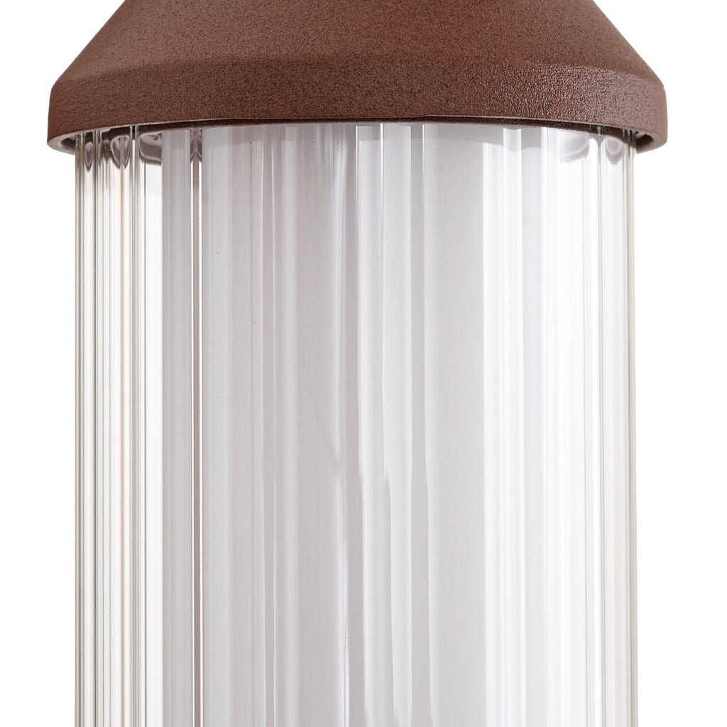 LED utevegglampe Neravio rustfarget aluminium n rt