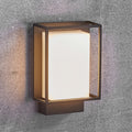 LED utevegglampe Nestor svart aluminium IP44 forfra