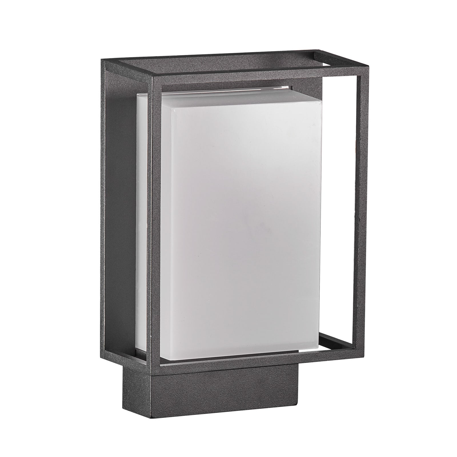 LED utevegglampe Nestor svart aluminium IP44 montert utendørs