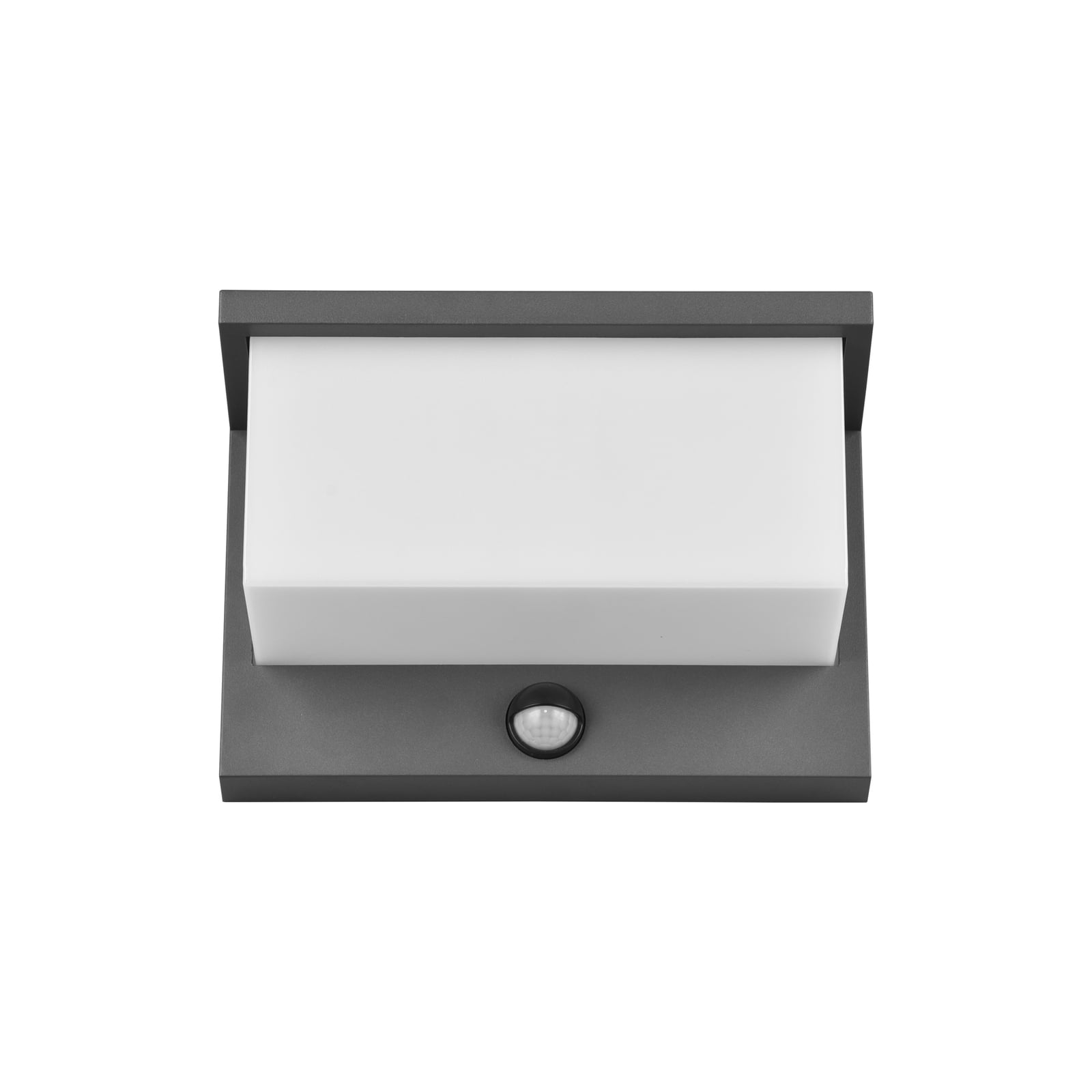 LED utevegglampe Nestos med bevegelsessensor antrasitt IP54 detalj
