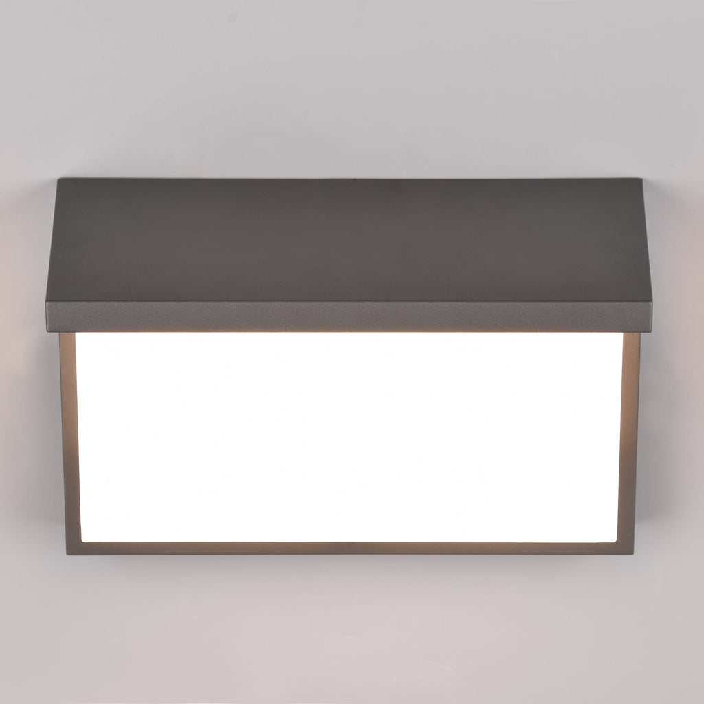 LED utevegglampe Nestos med bevegelsessensor antrasitt IP54 sensor