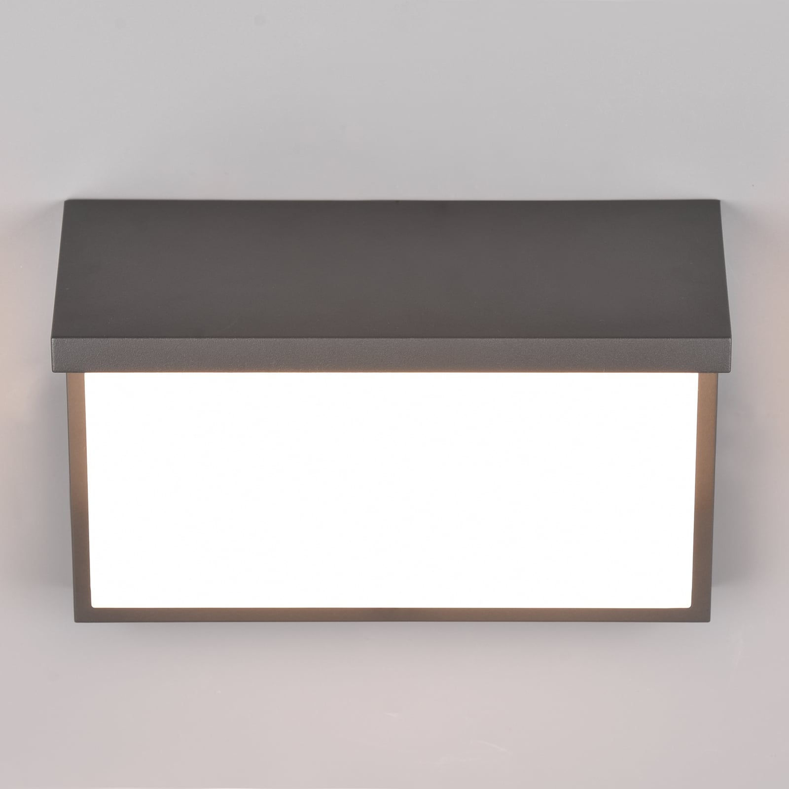 LED utevegglampe Nestos med bevegelsessensor antrasitt IP54 sensor