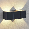 LED utevegglampe Niclas opp og ned aluminium IP54 forfra