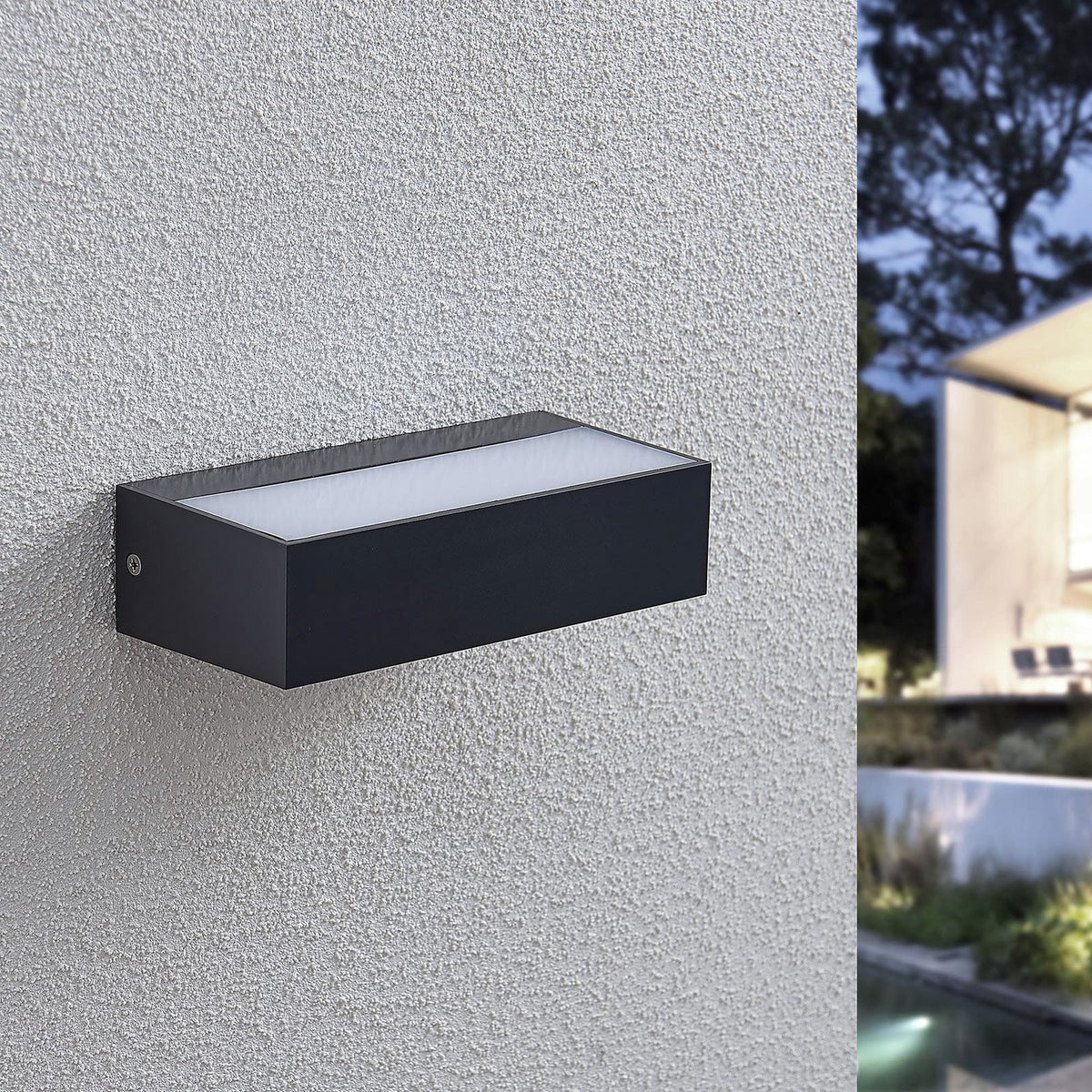 LED utevegglampe Nienke sjøvannsbestandig detalj