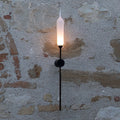 LED utevegglampe Nilo aluminium svart IP44 front