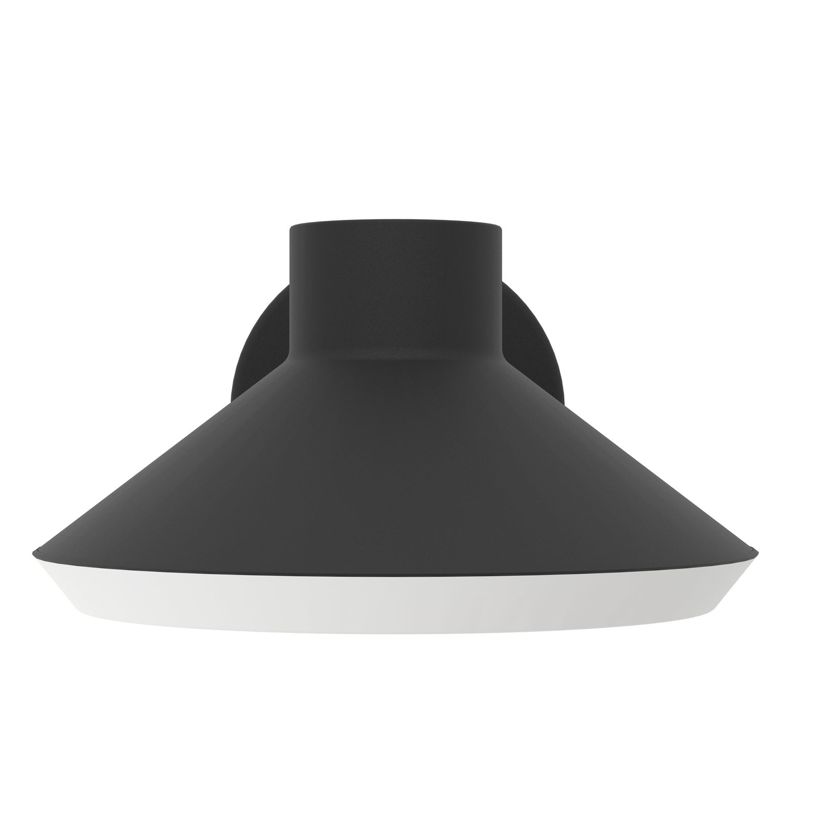 LED utevegglampe Ninnarella svart hvit sideprofil