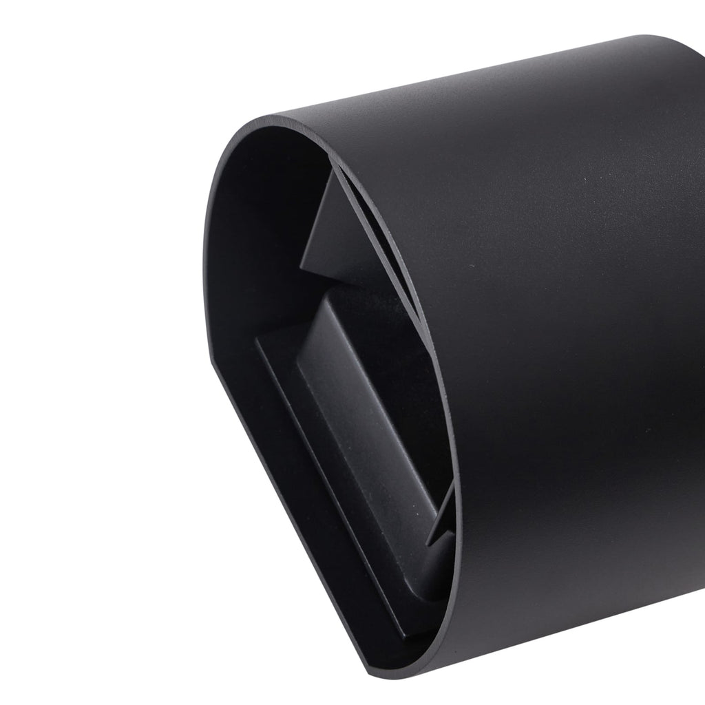 LED utevegglampe Nivar rund svart metall IP54 - Lindby