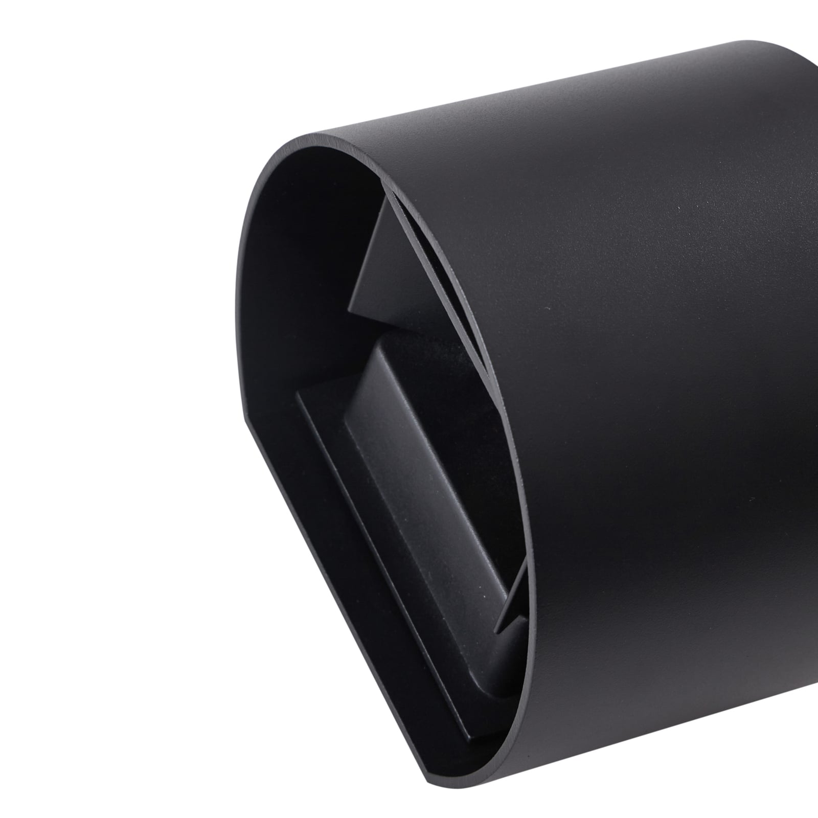 LED utevegglampe Nivar rund svart metall IP54 - Lindby