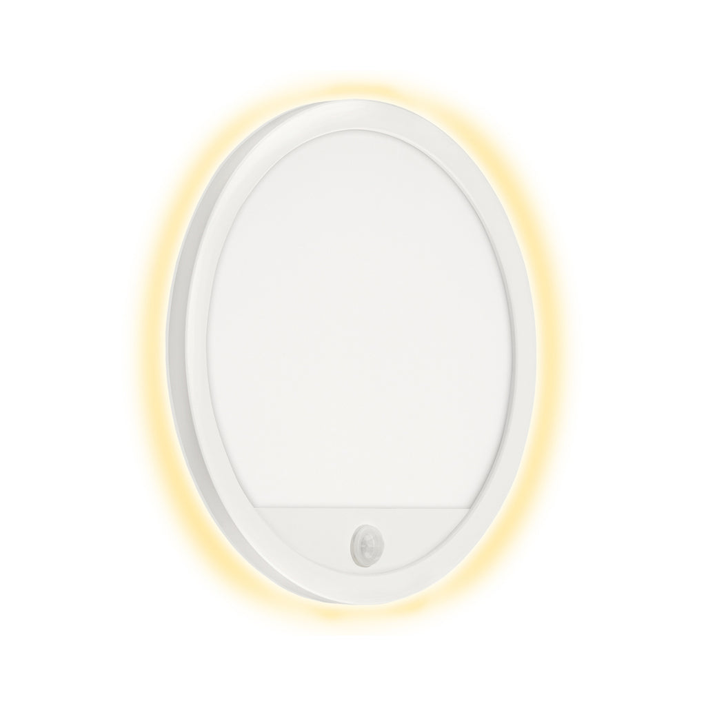 LED utevegglampe Nizza med bevegelsessensor bakside