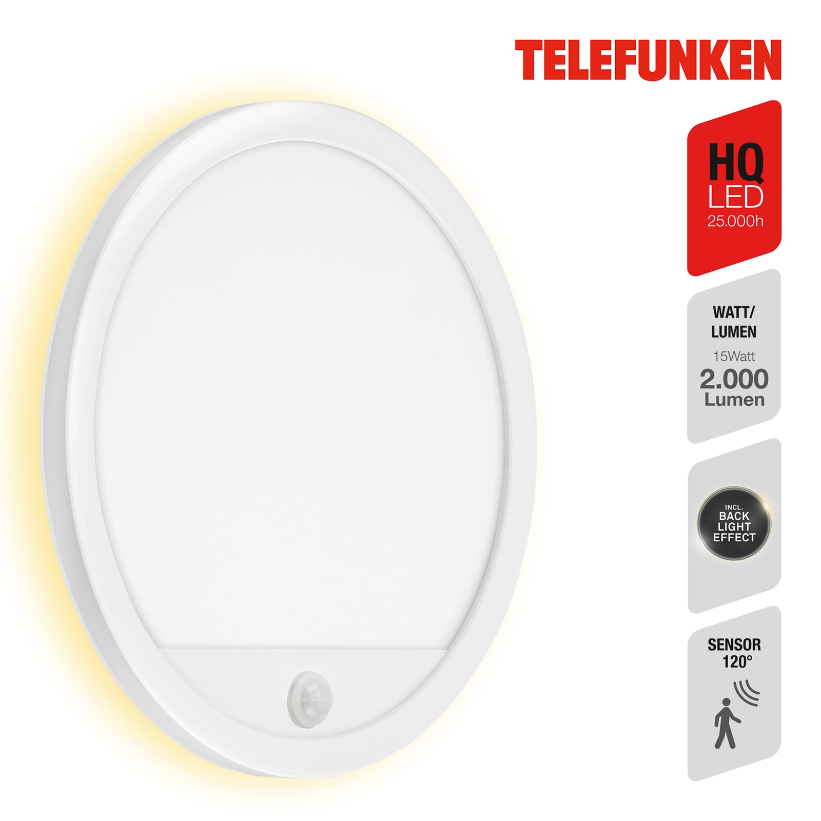 LED utevegglampe Nizza montert på vegg