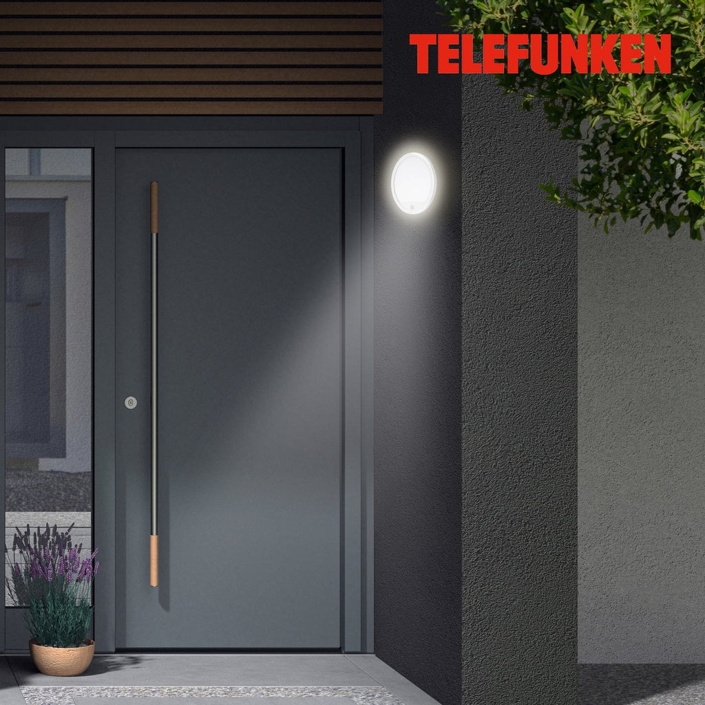 LED utevegglampe Nizza med husnummersett