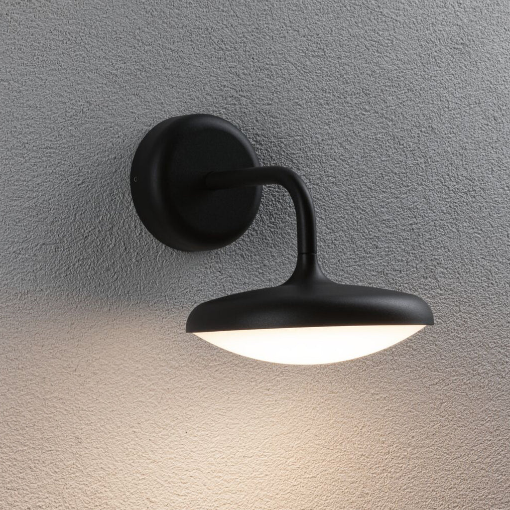 LED utevegglampe Nostro antrasitt aluminium IP44 10W forfra