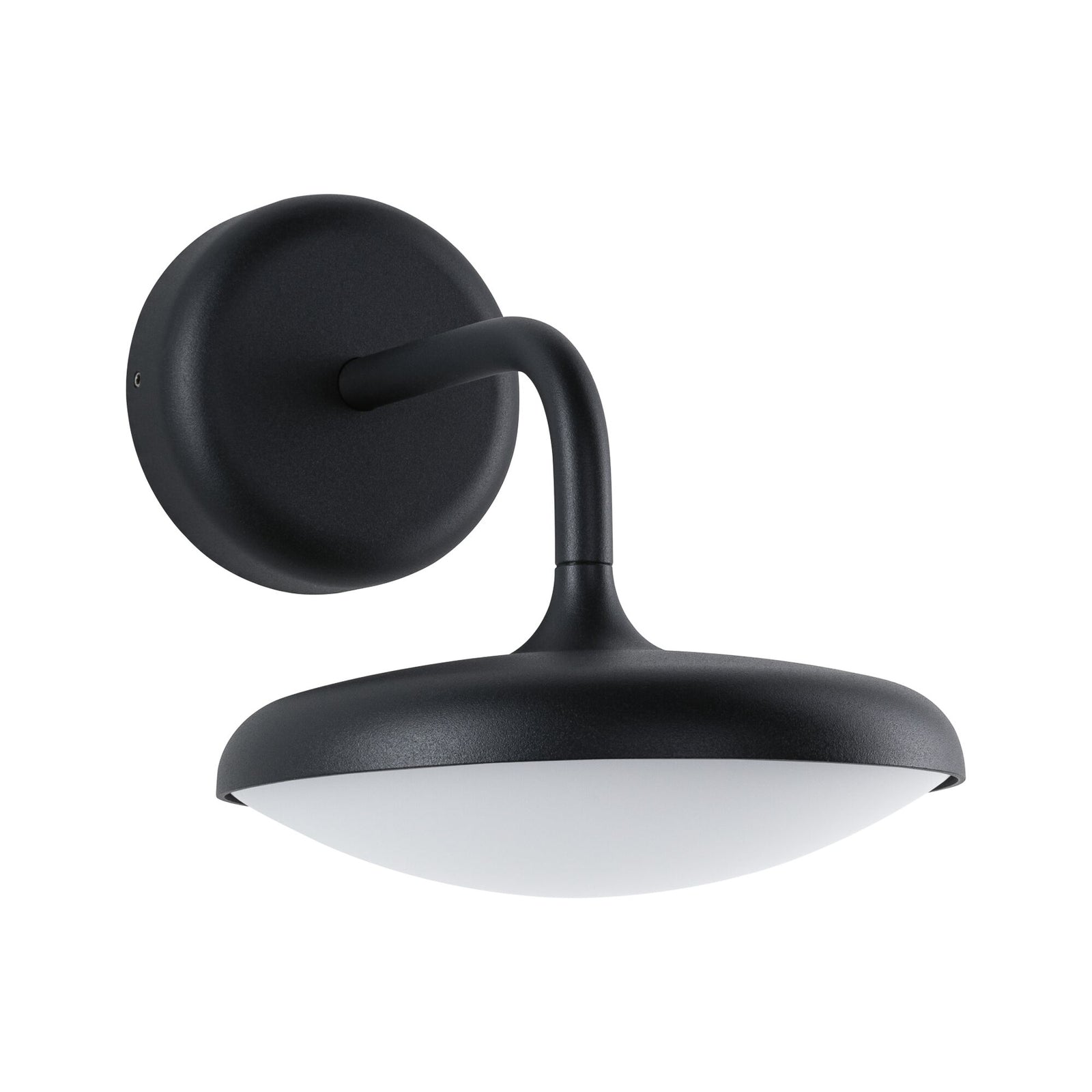 Montert LED utevegglampe Nostro antrasitt aluminium IP44 10W på vegg
