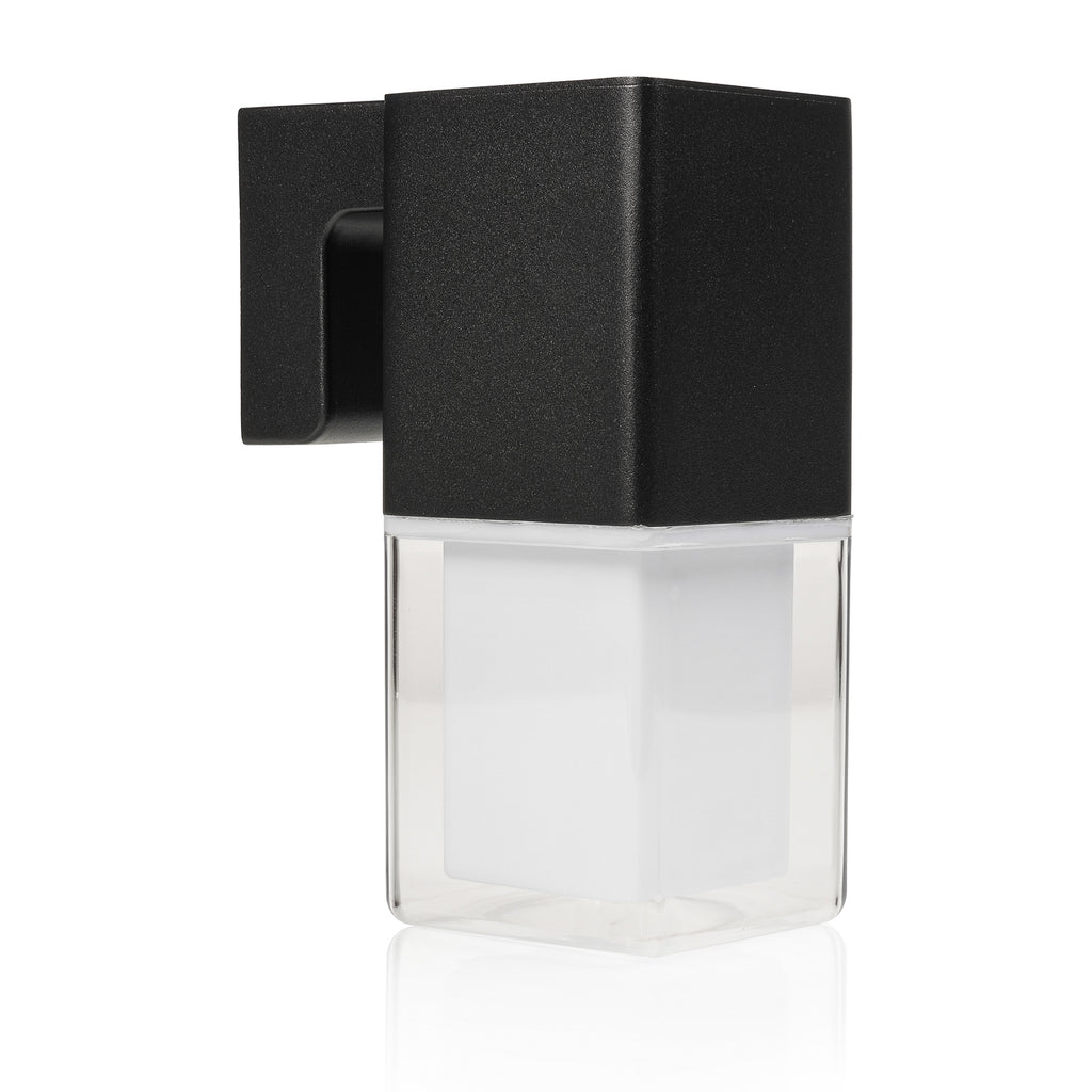 Detalj av LED utevegglampe OOL-50016 nedlys svart 12W