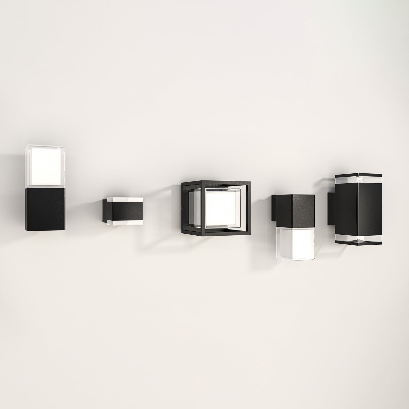 LED utevegglampe OOL-50016 nedlys svart 12W IP44 - Smartwares