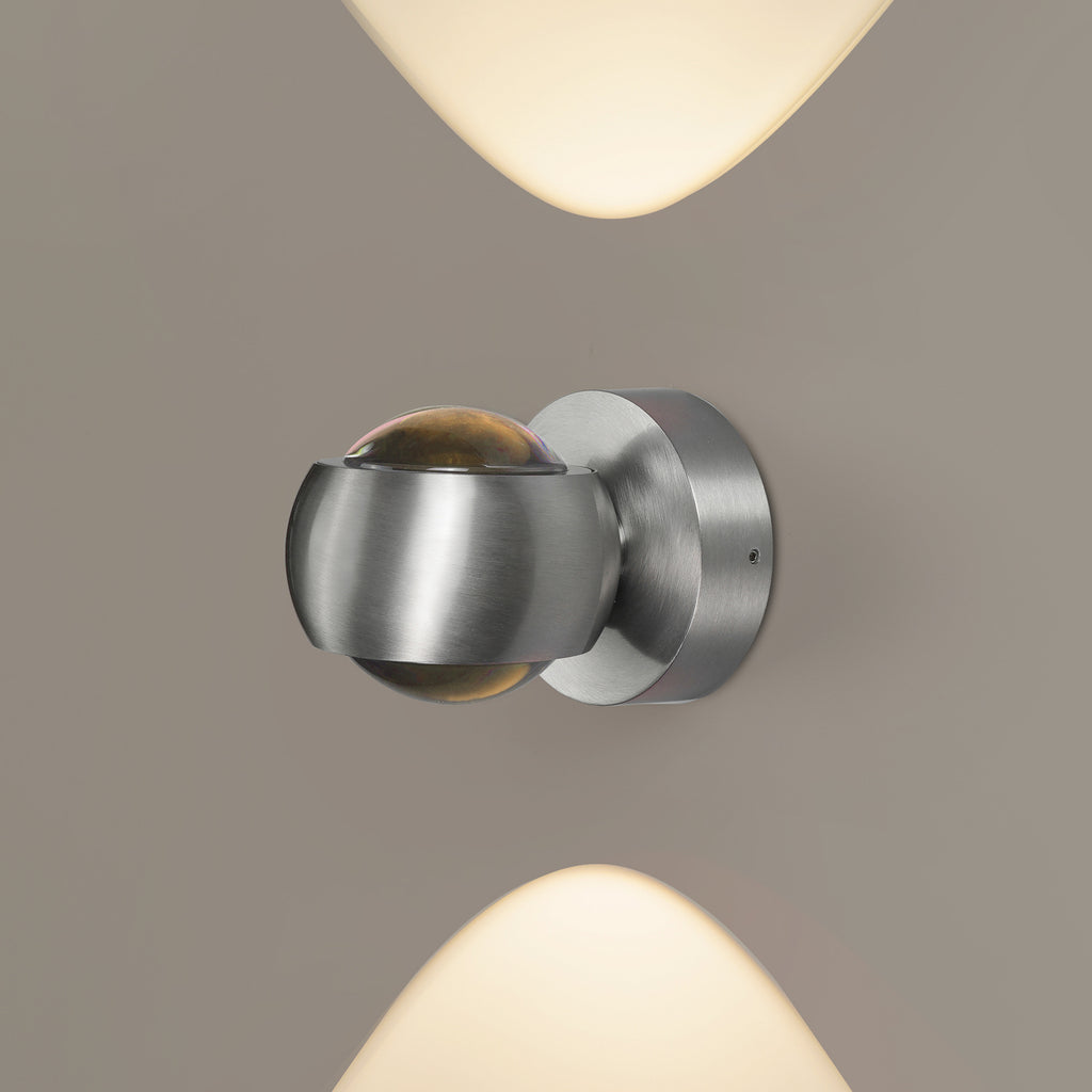 LED utevegglampe opp og ned dimbar CCT IP54 aluminium forfra