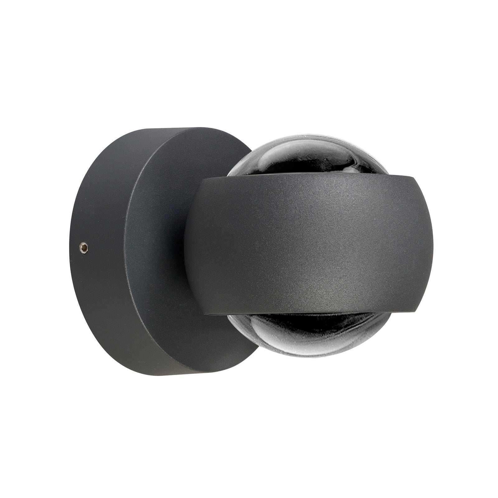 Detalj av LED utevegglampe opp og ned dimbar grafitt CCT IP54 - LCD