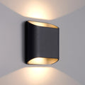 LED utevegglampe opp og ned grafitt CCT dimbar IP54 front