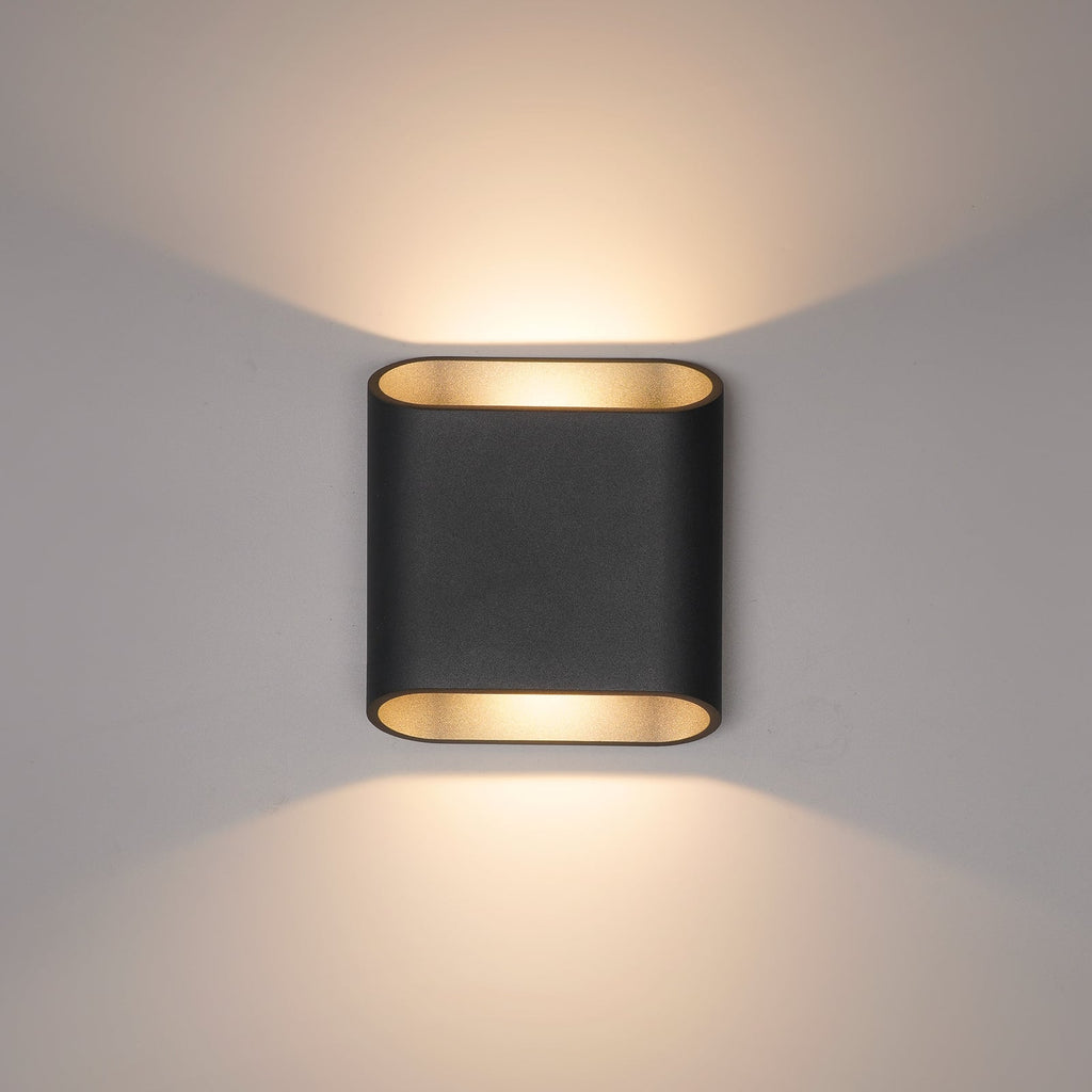 LED utevegglampe opp og ned grafitt CCT dimbar IP54 lys opp og ned