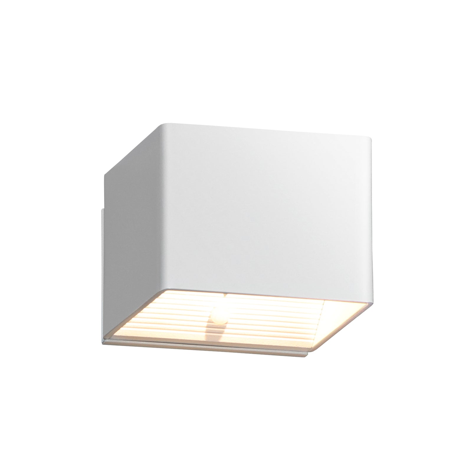 Nærbilde av bevegelsessensor på LED utevegglampe oppladbar med bevegelsessensor hvit IP44 - FH Lighting